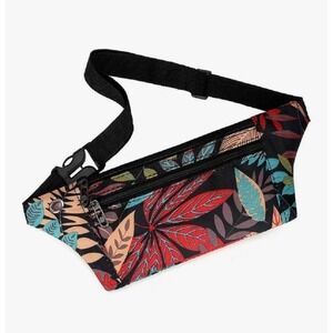 Floral Fanny Pack Belt Bag Travel Hiking Running Waist Pack-NWT